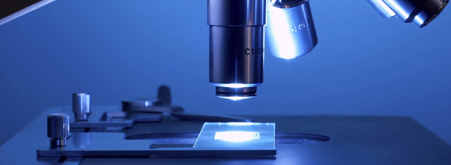 Microscope in a research laboratory